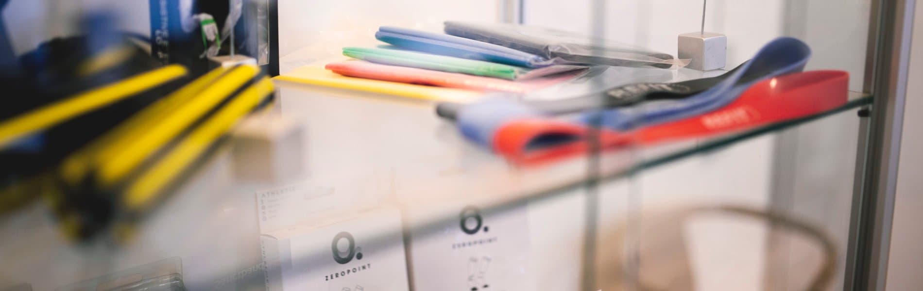 Gummiband och andra hemträningsprodukter