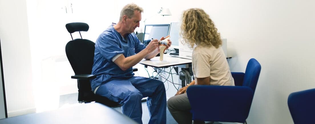 patient på ortopedbesök