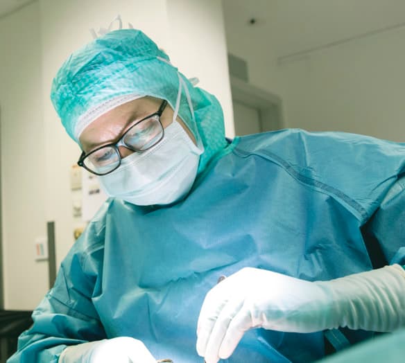 På operationsavdelningen