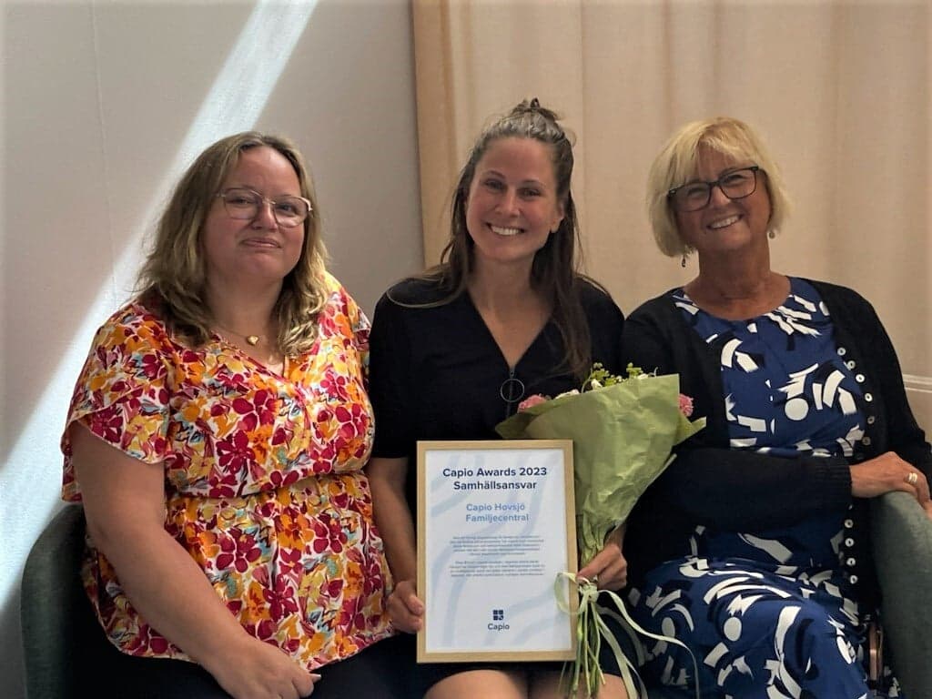 Jenny Andersson med två medarbetare Jenny Andersson med två medarbetare