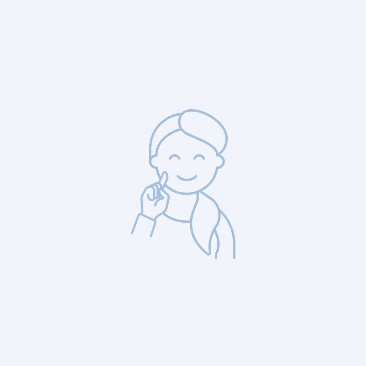 Illustration person som pekar på ansiktet Illustration person som pekar på ansiktet