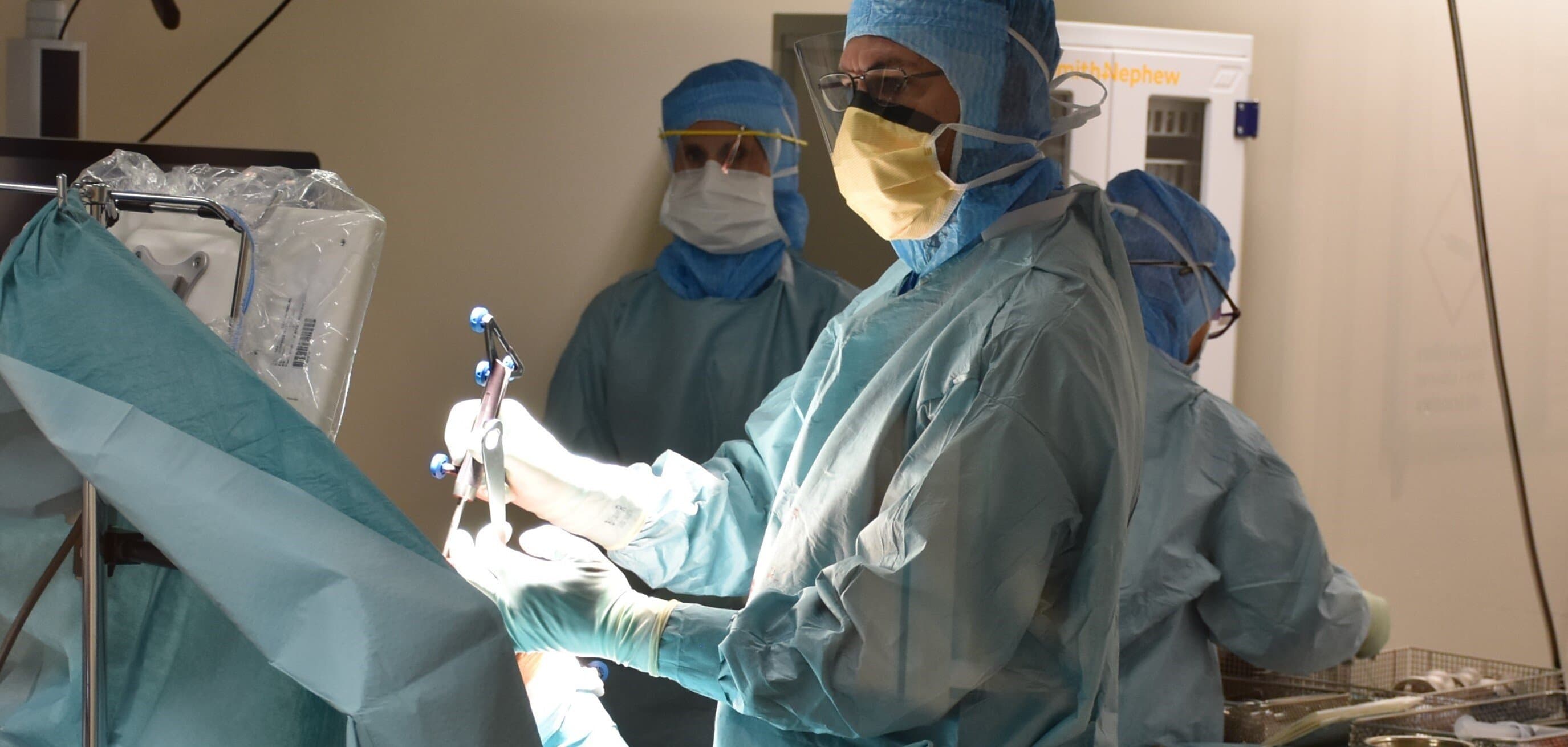 Bild på datorstödd knäkirurgi Bild på datorstödd knäkirurgi