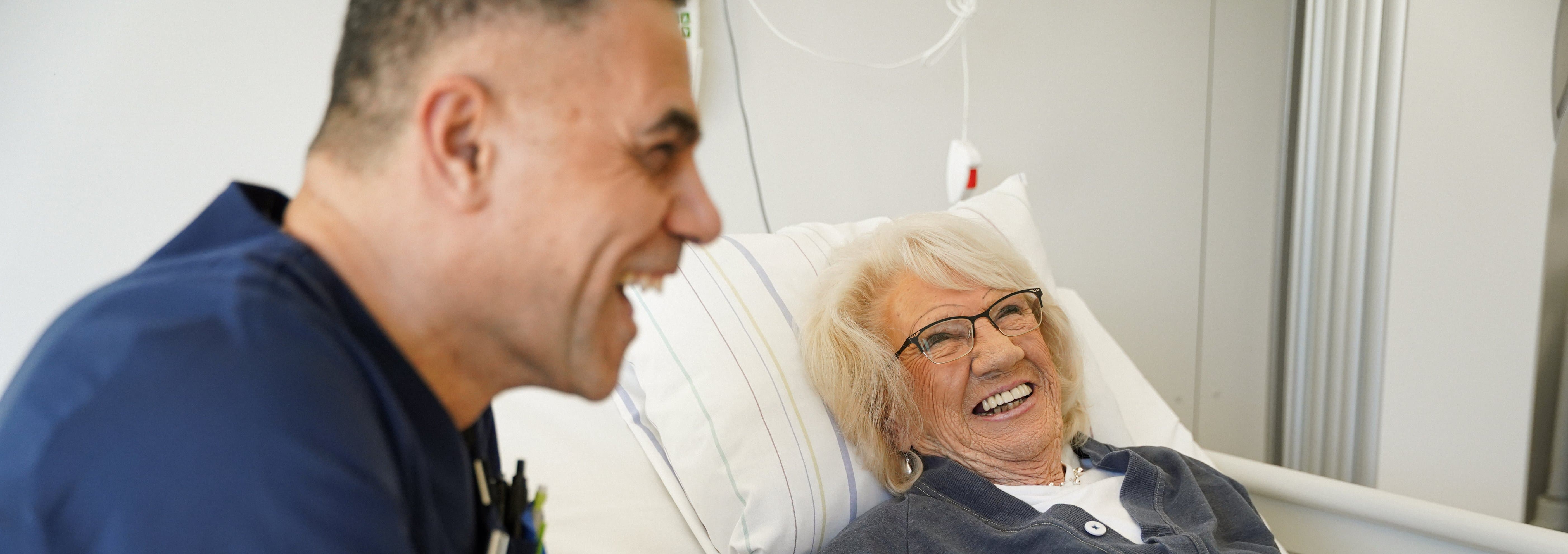 Vårdpersonal och patient